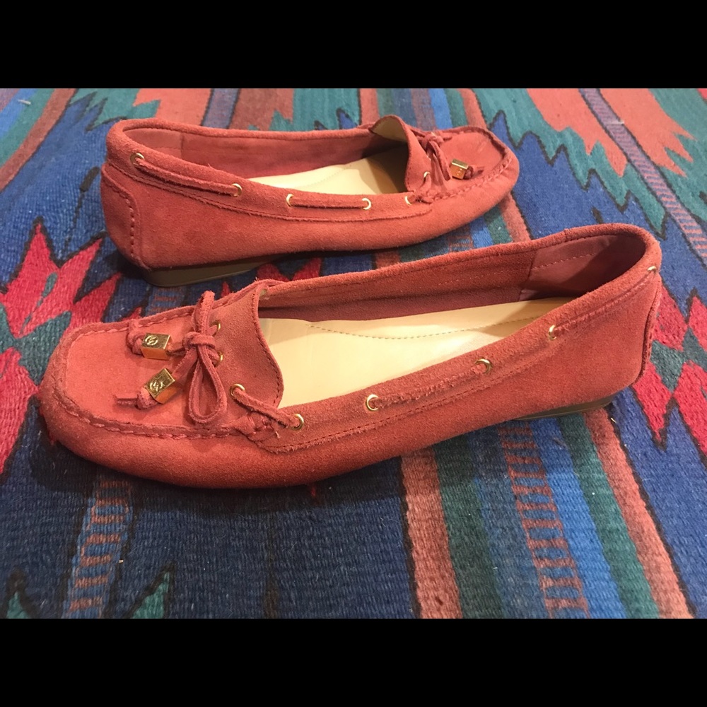 Michael Kors Apricot suede moccasins- 8.5
